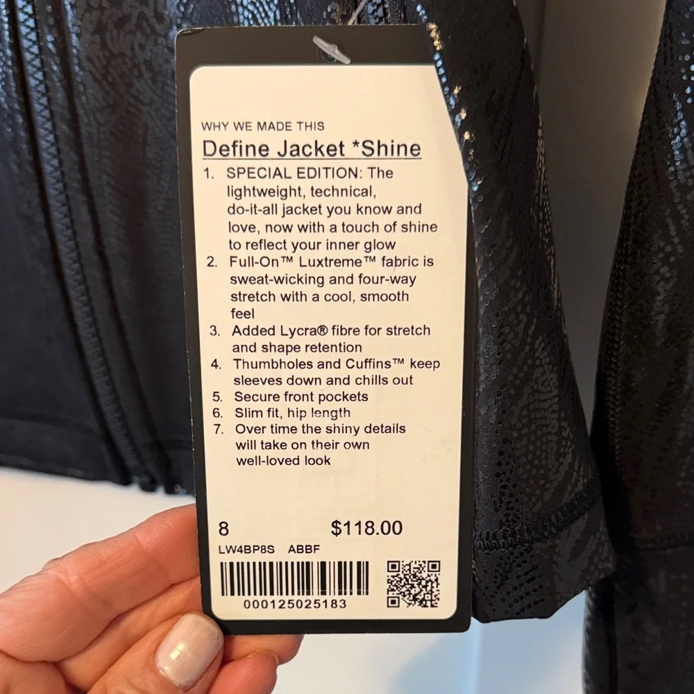 Lululemon Define Jacket Shine for Women - Picture 3 of 5